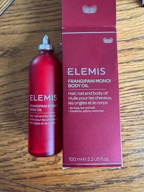 ELEMIS Frangipani Monoi Body Oil - Red Bottle & Box